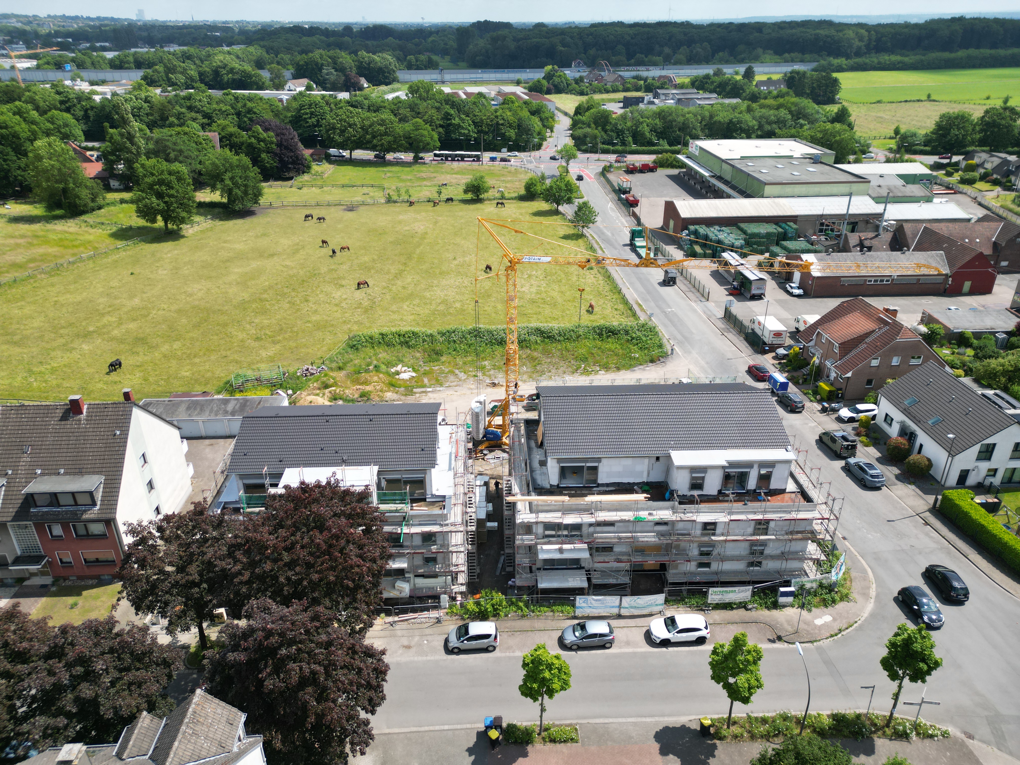 Straßenansicht – Neubau Stuckenbuschstraße